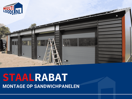 Staalrabat monteren op sandwichpanelen