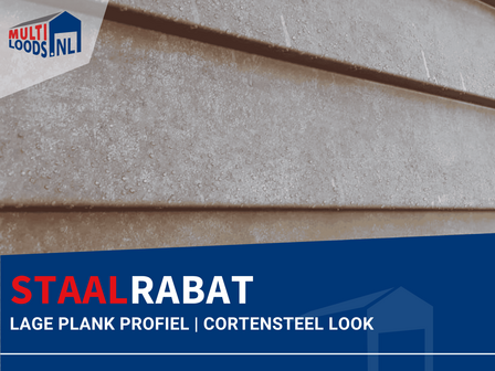 Staalrabat | Lage plank | Cortensteel look | Maatwerk